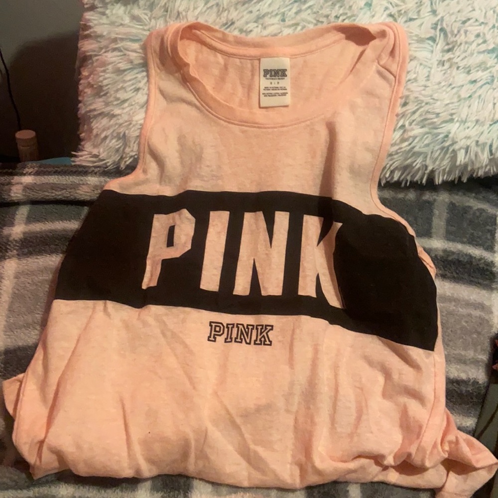 pink tank top from PINK. full-size tank top